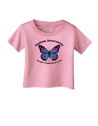 Autism Awareness - Puzzle Piece Butterfly Infant T-Shirt-Infant T-Shirt-TooLoud-Candy-Pink-06-Months-Davson Sales