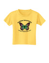 Autism Awareness - Puzzle Piece Butterfly Toddler T-Shirt-Toddler T-Shirt-TooLoud-Yellow-2T-Davson Sales