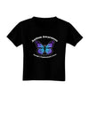 Autism Awareness - Puzzle Piece Butterfly Toddler T-Shirt Dark-Toddler T-Shirt-TooLoud-Black-2T-Davson Sales