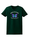 Autism Awareness - Puzzle Piece Butterfly Womens Dark T-Shirt-TooLoud-Forest-Green-Small-Davson Sales