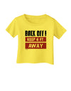 BACK OFF Keep 6 Feet Away Infant T-Shirt-Infant T-Shirt-TooLoud-Yellow-06-Months-Davson Sales