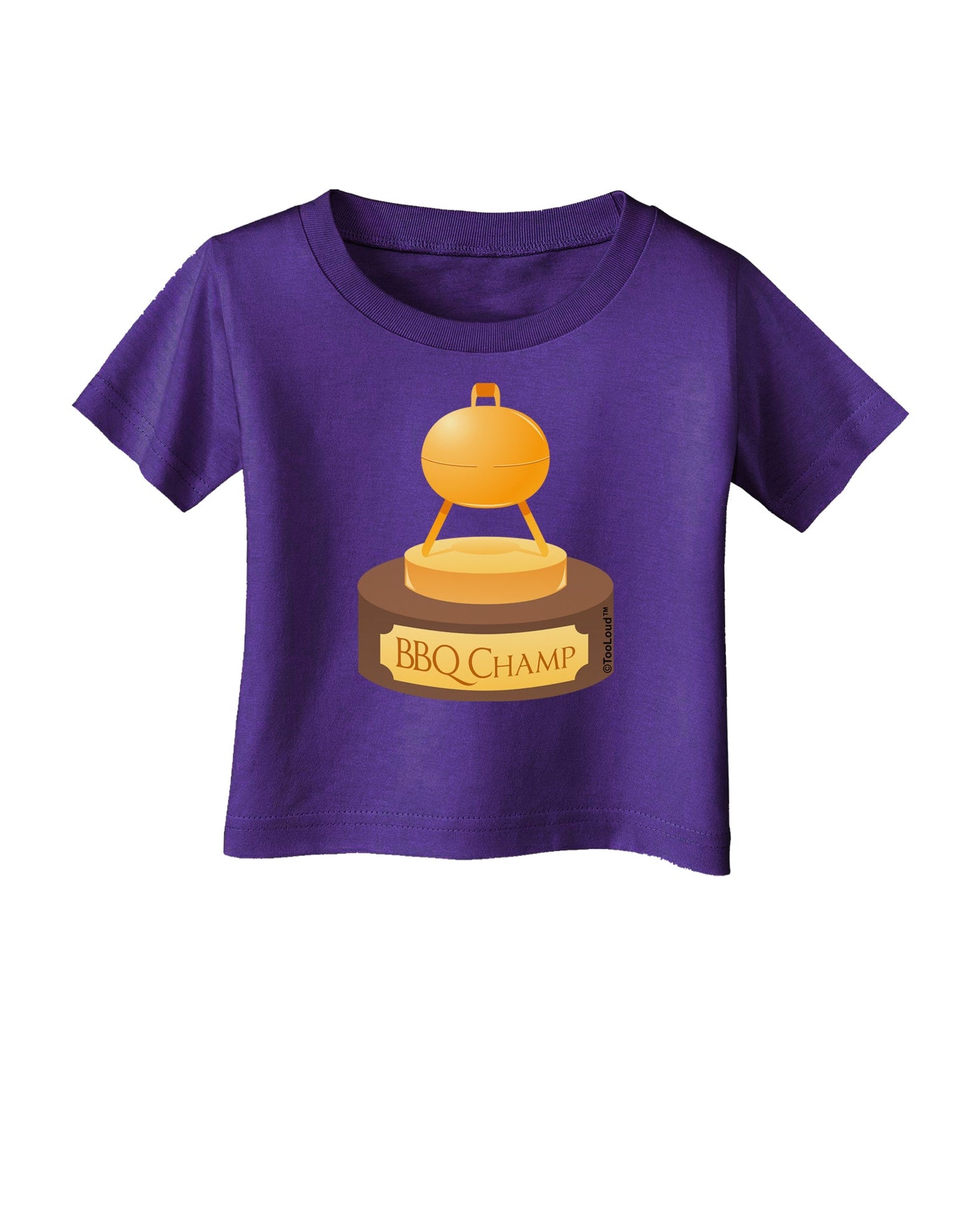 BBQ Champ - Golden Grill Trophy Infant T-Shirt Dark by TooLoud-Infant T-Shirt-TooLoud-Purple-06-Months-Davson Sales