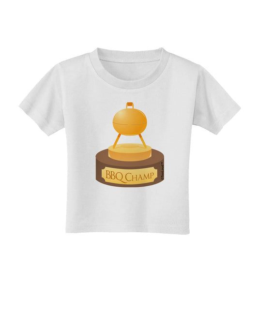 BBQ Champ - Golden Grill Trophy Toddler T-Shirt by TooLoud-Toddler T-Shirt-TooLoud-White-2T-Davson Sales