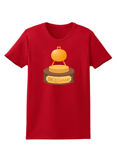 BBQ Champ - Golden Grill Trophy Womens Dark T-Shirt by TooLoud-Womens T-Shirt-TooLoud-Red-X-Small-Davson Sales