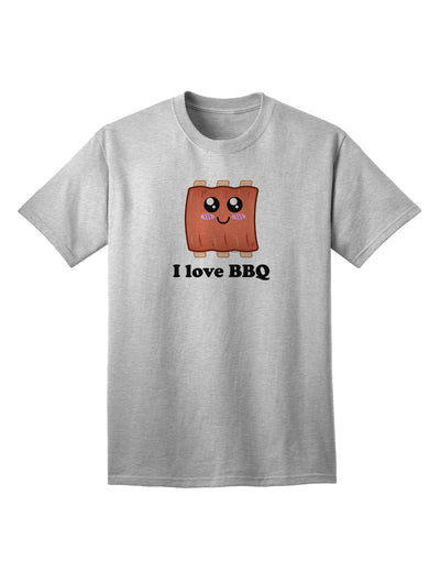 BBQ Ribs Adult T-Shirt - A Delectable Delight for Barbecue Enthusiasts-Mens T-shirts-TooLoud-AshGray-Small-Davson Sales