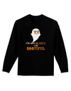 BOOtiful Ghost Orange Adult Long Sleeve Dark T-Shirt-TooLoud-Black-XX-Large-Davson Sales