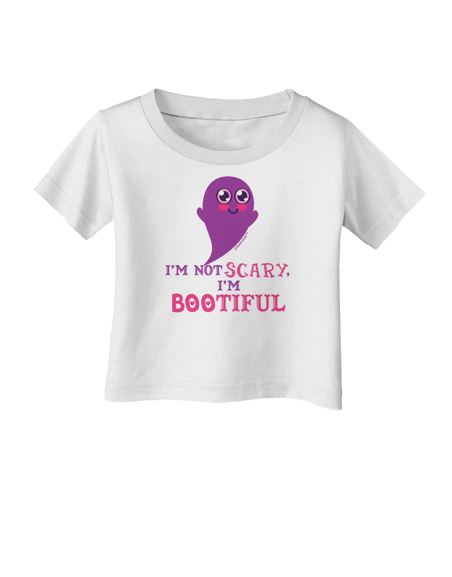 BOOtiful Ghost Purple Infant T-Shirt-Infant T-Shirt-TooLoud-White-18-Months-Davson Sales