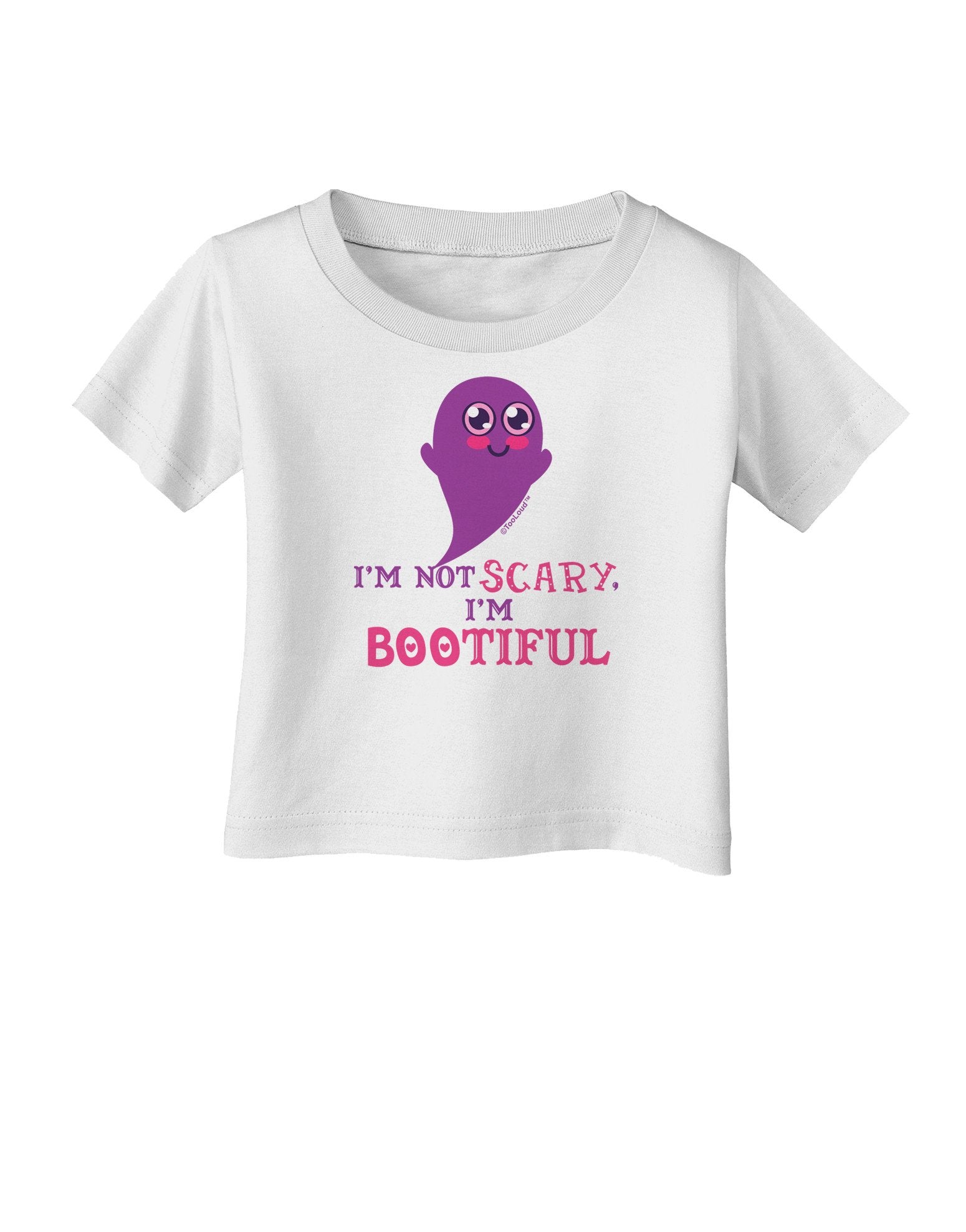 BOOtiful Ghost Purple Infant T-Shirt-Infant T-Shirt-TooLoud-White-18-Months-Davson Sales