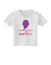 BOOtiful Ghost Purple Toddler T-Shirt-Toddler T-Shirt-TooLoud-White-4T-Davson Sales