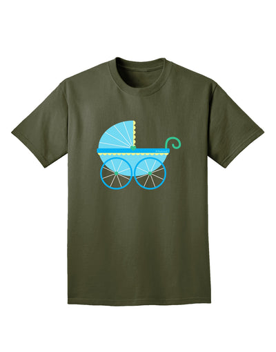 Baby Boy Carriage Adult Dark T-Shirt-Mens T-Shirt-TooLoud-Military-Green-Small-Davson Sales