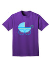 Baby Boy Carriage Adult Dark T-Shirt-Mens T-Shirt-TooLoud-Purple-Small-Davson Sales