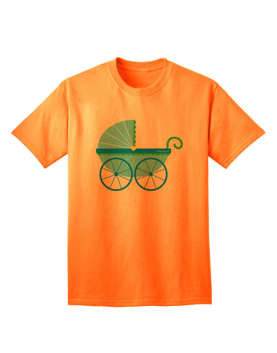 Baby Boy Carriage Adult T-Shirt-Mens T-Shirt-TooLoud-Neon-Orange-Small-Davson Sales