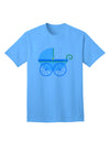 Baby Boy Carriage Adult T-Shirt-Mens T-Shirt-TooLoud-Aquatic-Blue-Small-Davson Sales