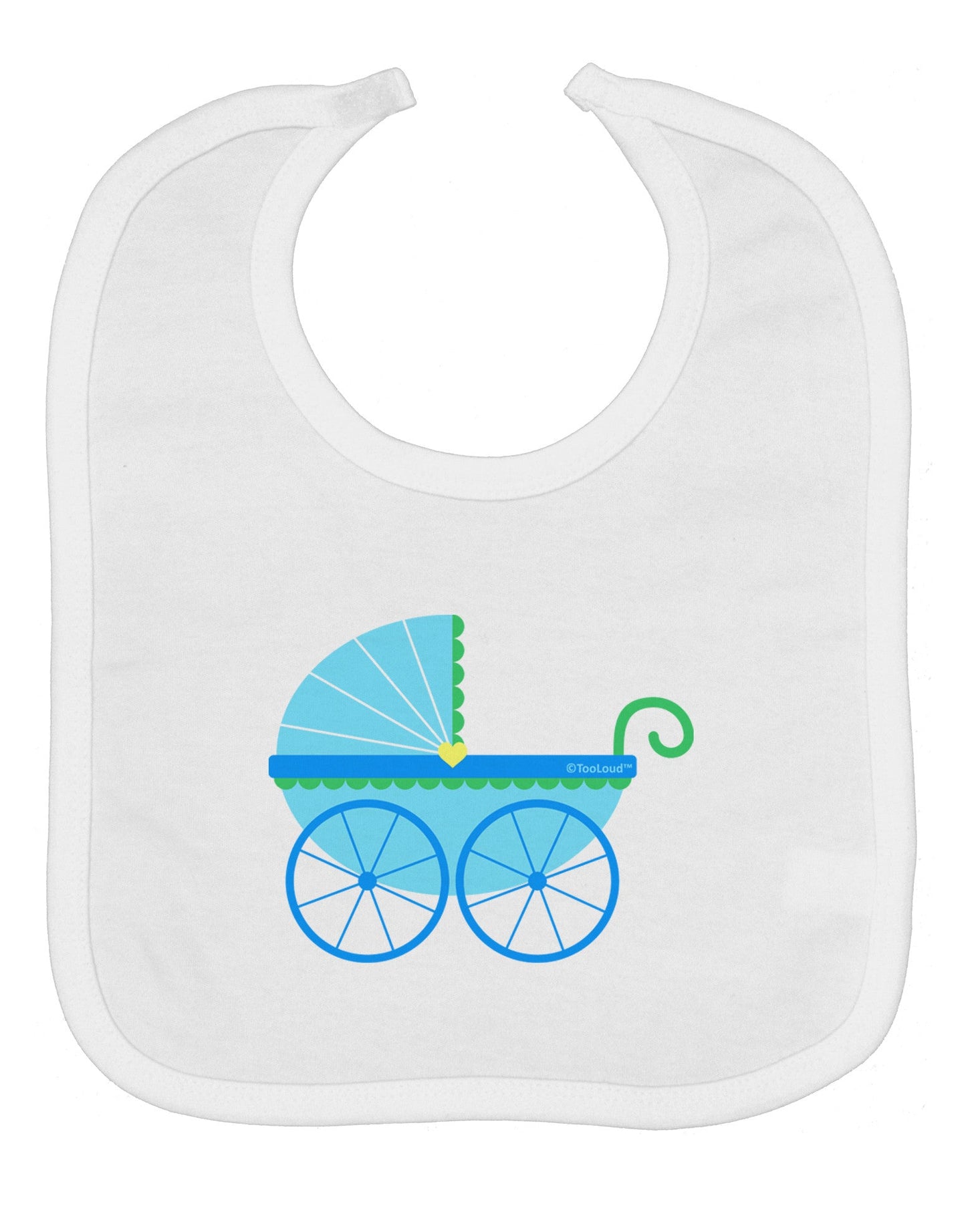 Baby Boy Carriage Baby Bib