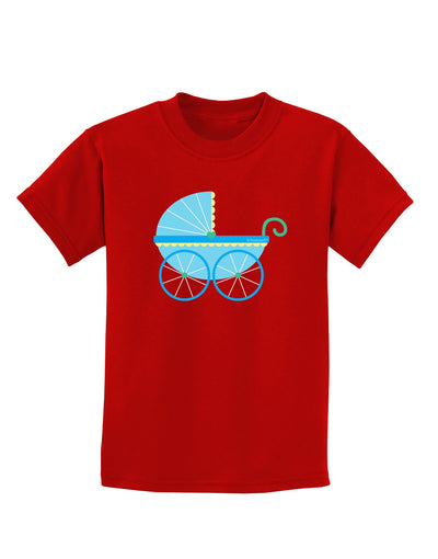 Baby Boy Carriage Childrens Dark T-Shirt-Childrens T-Shirt-TooLoud-Red-X-Small-Davson Sales