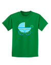 Baby Boy Carriage Childrens Dark T-Shirt-Childrens T-Shirt-TooLoud-Kelly-Green-X-Small-Davson Sales