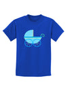 Baby Boy Carriage Childrens Dark T-Shirt-Childrens T-Shirt-TooLoud-Royal-Blue-X-Small-Davson Sales