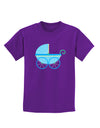 Baby Boy Carriage Childrens Dark T-Shirt-Childrens T-Shirt-TooLoud-Purple-X-Small-Davson Sales