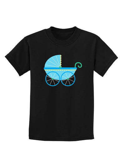 Baby Boy Carriage Childrens Dark T-Shirt-Childrens T-Shirt-TooLoud-Black-X-Small-Davson Sales