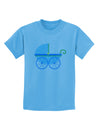 Baby Boy Carriage Childrens T-Shirt-Childrens T-Shirt-TooLoud-Aquatic-Blue-X-Small-Davson Sales