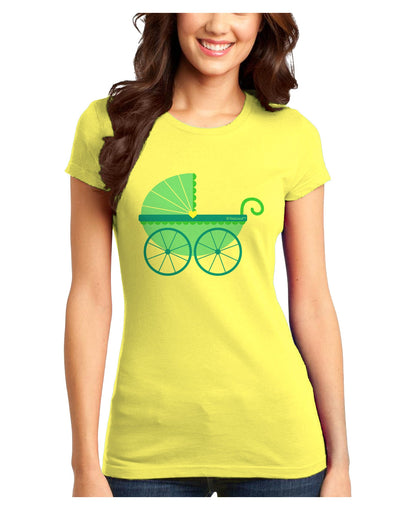 Baby Boy Carriage Juniors T-Shirt-Womens Juniors T-Shirt-TooLoud-Yellow-Juniors Fitted X-Small-Davson Sales