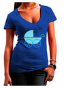 Baby Boy Carriage Juniors V-Neck Dark T-Shirt-Womens V-Neck T-Shirts-TooLoud-Royal-Blue-Juniors Fitted Small-Davson Sales