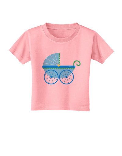 Baby Boy Carriage Toddler T-Shirt-Toddler T-Shirt-TooLoud-Candy-Pink-2T-Davson Sales