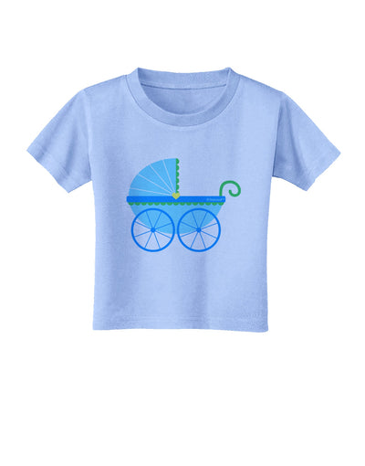 Baby Boy Carriage Toddler T-Shirt-Toddler T-Shirt-TooLoud-Aquatic-Blue-2T-Davson Sales