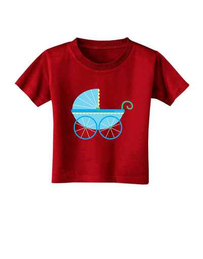 Baby Boy Carriage Toddler T-Shirt Dark-Toddler T-Shirt-TooLoud-Red-2T-Davson Sales