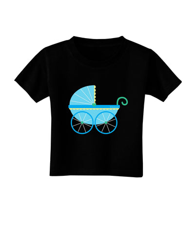 Baby Boy Carriage Toddler T-Shirt Dark-Toddler T-Shirt-TooLoud-Black-2T-Davson Sales