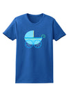 Baby Boy Carriage Womens Dark T-Shirt-TooLoud-Royal-Blue-X-Small-Davson Sales