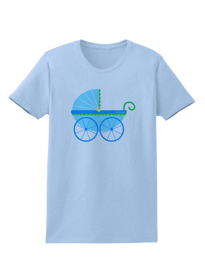 Baby Boy Carriage Womens T-Shirt-Womens T-Shirt-TooLoud-Light-Blue-X-Small-Davson Sales