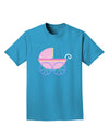 Baby Girl Carriage Adult Dark T-Shirt-Mens T-Shirt-TooLoud-Turquoise-Small-Davson Sales