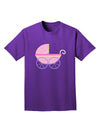 Baby Girl Carriage Adult Dark T-Shirt-Mens T-Shirt-TooLoud-Purple-Small-Davson Sales