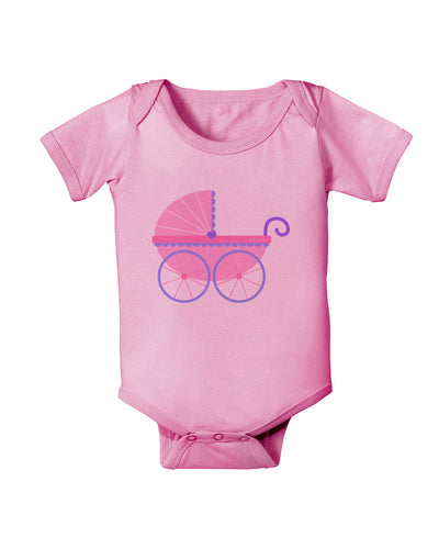 Baby Girl Carriage Baby Romper Bodysuit-Baby Romper-TooLoud-Light-Pink-06-Months-Davson Sales