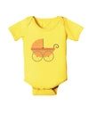 Baby Girl Carriage Baby Romper Bodysuit-Baby Romper-TooLoud-Yellow-06-Months-Davson Sales