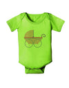 Baby Girl Carriage Baby Romper Bodysuit-Baby Romper-TooLoud-Lime-Green-06-Months-Davson Sales