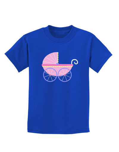 Baby Girl Carriage Childrens Dark T-Shirt-Childrens T-Shirt-TooLoud-Royal-Blue-X-Small-Davson Sales