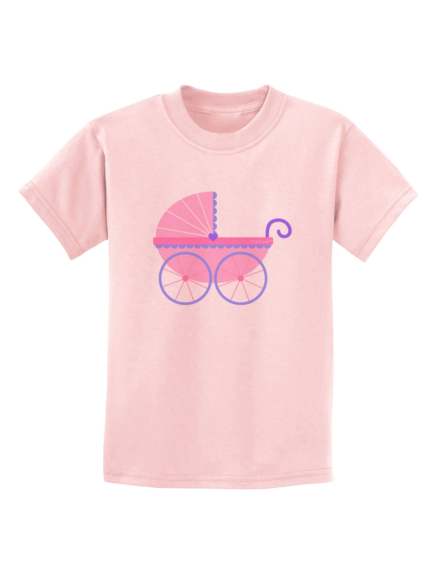 Baby Girl Carriage Childrens T-Shirt-Childrens T-Shirt-TooLoud-PalePink-X-Small-Davson Sales