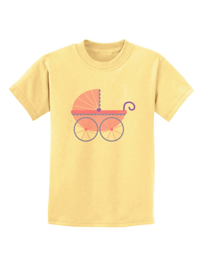 Baby Girl Carriage Childrens T-Shirt-Childrens T-Shirt-TooLoud-Daffodil-Yellow-X-Small-Davson Sales