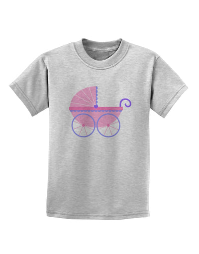 Baby Girl Carriage Childrens T-Shirt-Childrens T-Shirt-TooLoud-AshGray-X-Small-Davson Sales