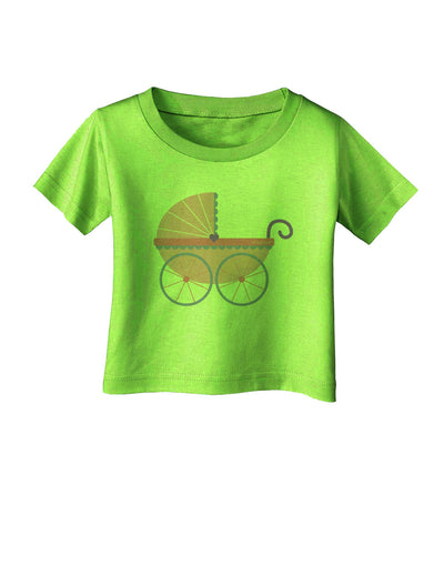 Baby Girl Carriage Infant T-Shirt-Infant T-Shirt-TooLoud-Lime-Green-06-Months-Davson Sales