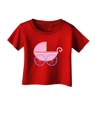 Baby Girl Carriage Infant T-Shirt Dark-Infant T-Shirt-TooLoud-Red-06-Months-Davson Sales