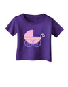 Baby Girl Carriage Infant T-Shirt Dark-Infant T-Shirt-TooLoud-Purple-06-Months-Davson Sales