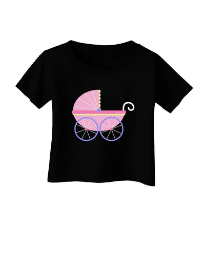 Baby Girl Carriage Infant T-Shirt Dark-Infant T-Shirt-TooLoud-Black-06-Months-Davson Sales