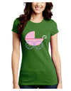 Baby Girl Carriage Juniors Crew Dark T-Shirt-T-Shirts Juniors Tops-TooLoud-Kiwi-Green-Juniors Fitted Small-Davson Sales