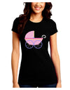 Baby Girl Carriage Juniors Crew Dark T-Shirt-T-Shirts Juniors Tops-TooLoud-Black-Juniors Fitted Small-Davson Sales