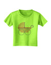 Baby Girl Carriage Toddler T-Shirt-Toddler T-Shirt-TooLoud-Lime-Green-2T-Davson Sales