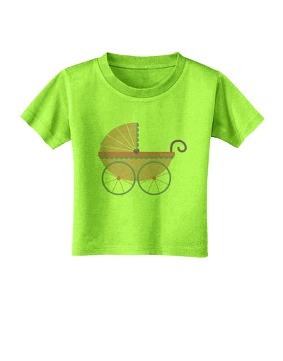 Baby Girl Carriage Toddler T-Shirt-Toddler T-Shirt-TooLoud-Lime-Green-2T-Davson Sales