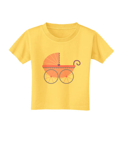 Baby Girl Carriage Toddler T-Shirt-Toddler T-Shirt-TooLoud-Yellow-2T-Davson Sales